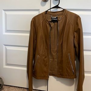 Faux leather jacket